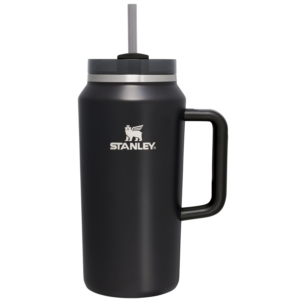 Car-Cup Friendly The Quencher H2.0 Flowstate Tumbler D033Q - 40oz Large Capacity Car-Cup Friendly Quencher - Black Glow