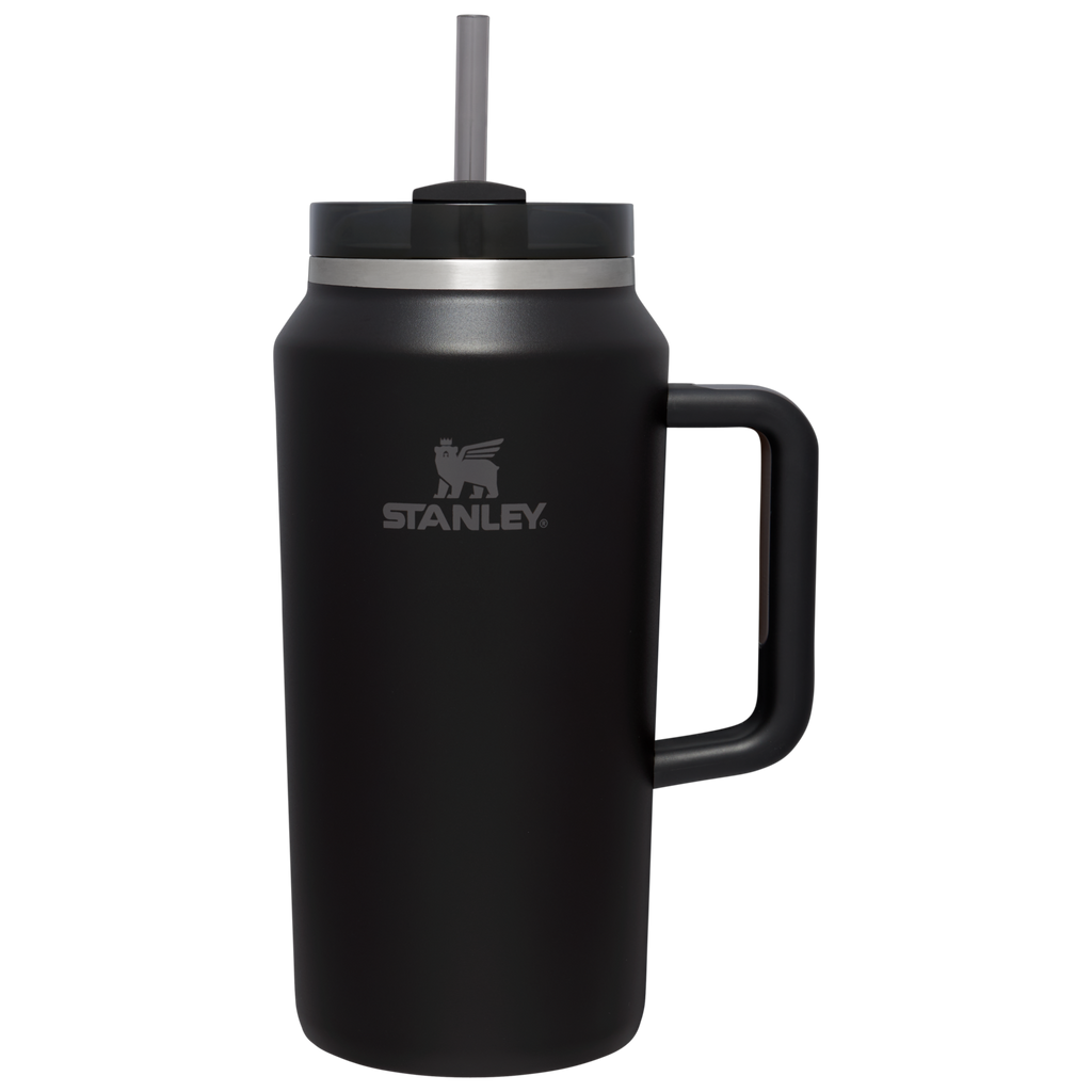 Car-Cup Friendly The Quencher H2.0 Flowstate Tumbler D033Q - 40oz Large Capacity Car-Cup Friendly Quencher - Black