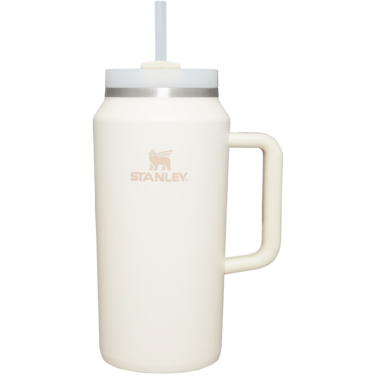 Car-Cup Friendly The Quencher H2.0 Flowstate Tumbler D033Q - 40oz Large Capacity Car-Cup Friendly Quencher - Cream