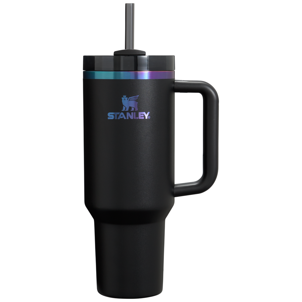 Car-Cup Friendly The Black Chroma Quencher H2.0 Flowstate Tumbler D252B - Double-Wall Vacuum Insulated Travel Tumbler with Straw - Default Title
