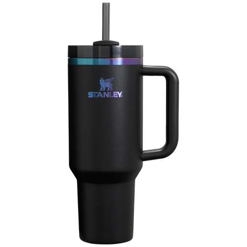 Car-Cup Friendly The Black Chroma Quencher H2.0 Flowstate Tumbler D252B - Double-Wall Vacuum Insulated Travel Tumbler with Straw - Default Title