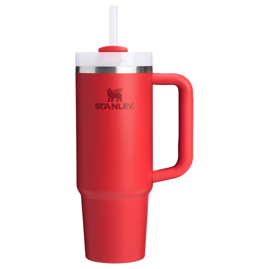 Double-Wall Vacuum The Quencher H2.0 Flowstate Tumbler D051L - 40oz Large Capacity Car-Cup Friendly Quencher - Chili Red