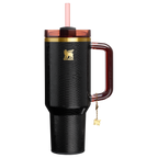 Double-Wall Vacuum The Quencher Luxe H2.0 Flowstate Tumbler D170A - FlowState 3-Position Lid Insulated Travel Mug - Black Snakeskin
