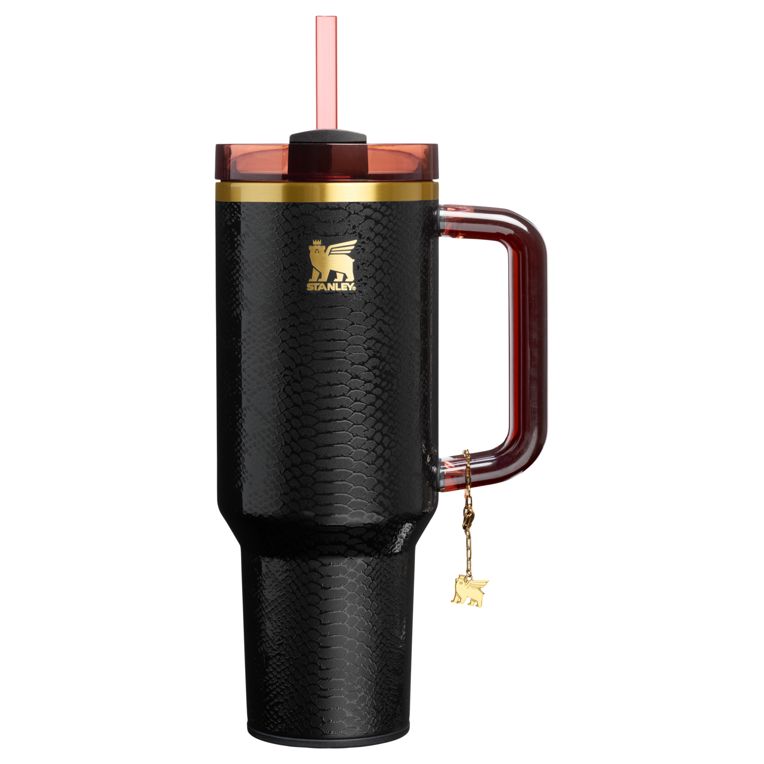 Double-Wall Vacuum The Quencher Luxe H2.0 Flowstate Tumbler D170A - FlowState 3-Position Lid Insulated Travel Mug - Black Snakeskin