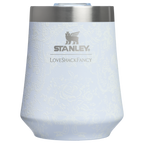 Elegant Stemless Stanley 1913 x LoveShackFancy Holiday Reserve Wine Tumbler D367F - Elegant Stemless Vacuum Insulated Wine Tumbler - Baby Bow Pink Peppermint