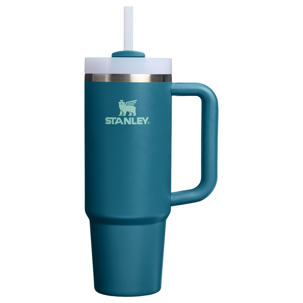 Double-Wall Vacuum The Quencher H2.0 Flowstate Tumbler D051L - 40oz Large Capacity Car-Cup Friendly Quencher - Coastal Teal