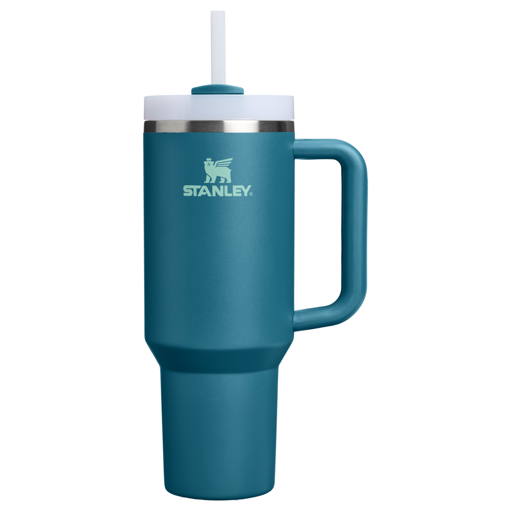 Insulated Travel The Quencher H2.0 Flowstate Tumbler D050X - 40oz Large Capacity Car-Cup Friendly Quencher - Coastal Teal