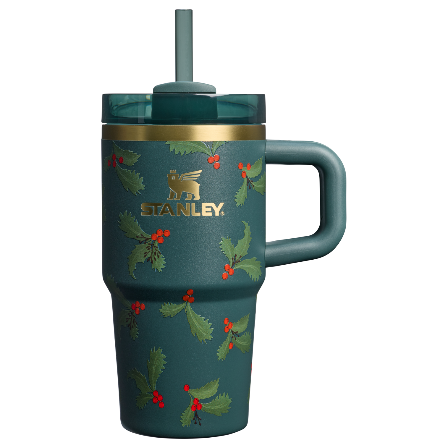 Double-Wall Vacuum The Cheers & Cheer Quencher H2.O Flowstate Tumbler D192J - 40oz Large Capacity Car-Cup Friendly Quencher - Holiday Botanical