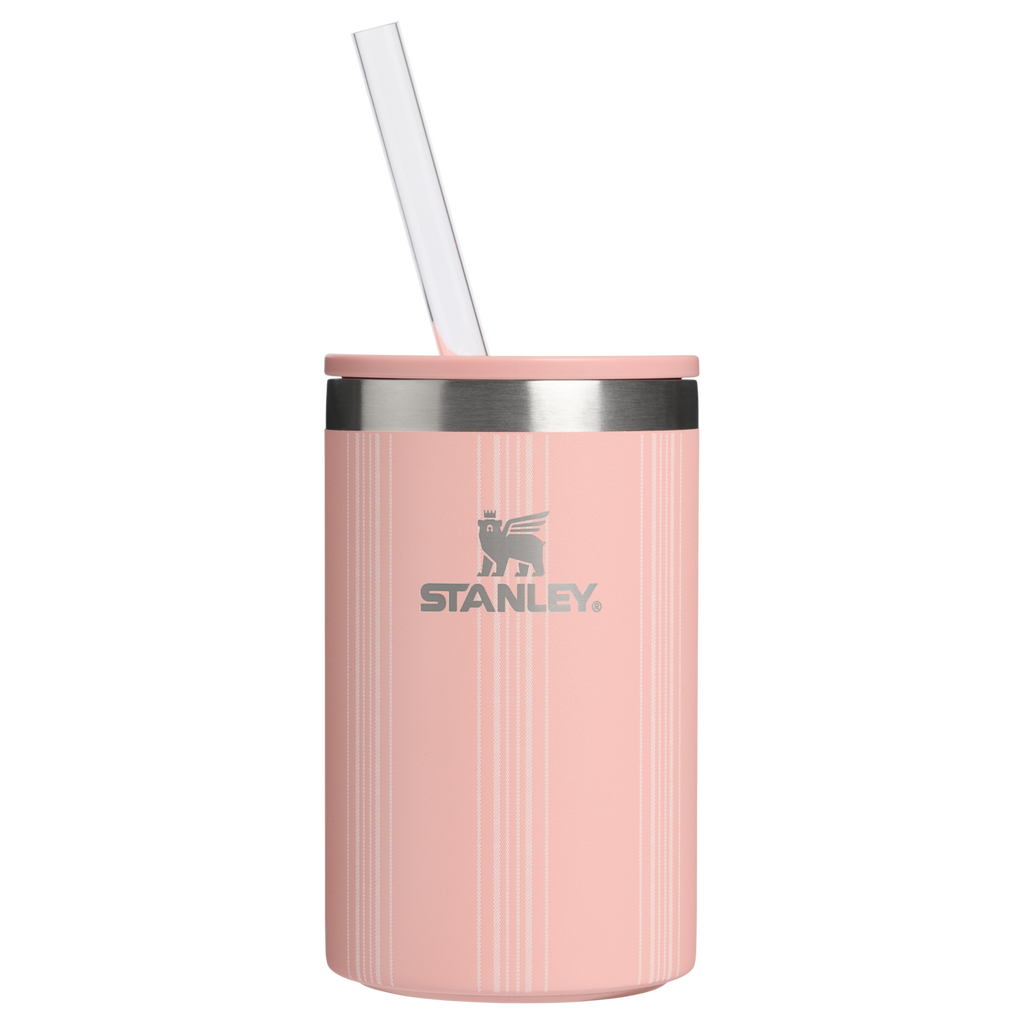 Heavy-Duty Tote The Everyday Can Cooler Cup D353P - Heavy-Duty Ice-Retention Food & Beverage Carrier - Peach Rose Picnic Stripe