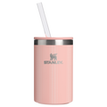 Heavy-Duty Tote The Everyday Can Cooler Cup D353P - Heavy-Duty Ice-Retention Food & Beverage Carrier - Peach Rose Picnic Stripe