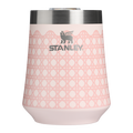 Elegant Stemless The Reserve Wine Tumbler D352C - Elegant Stemless Vacuum Insulated Wine Tumbler - Rose Quartz Rattan