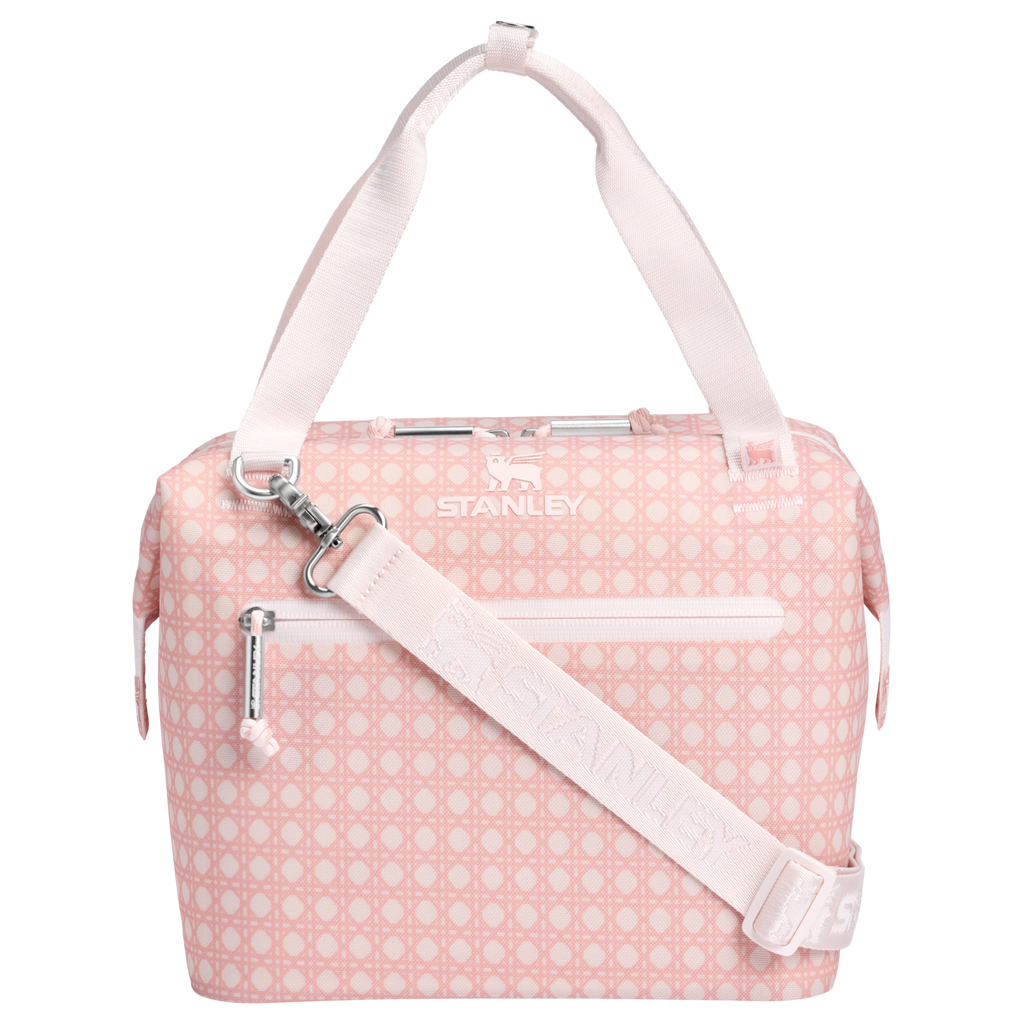 Leak-Proof Insulated The All Day Julienne Mini Cooler D349V - Heavy-Duty Ice-Retention Food & Beverage Carrier - Rose Quartz Rattan
