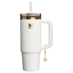Insulated Travel The Quencher Luxe H2.0 Flowstate Tumbler D171F - FlowState 3-Position Lid Insulated Travel Mug - Pale Stone Snakeskin