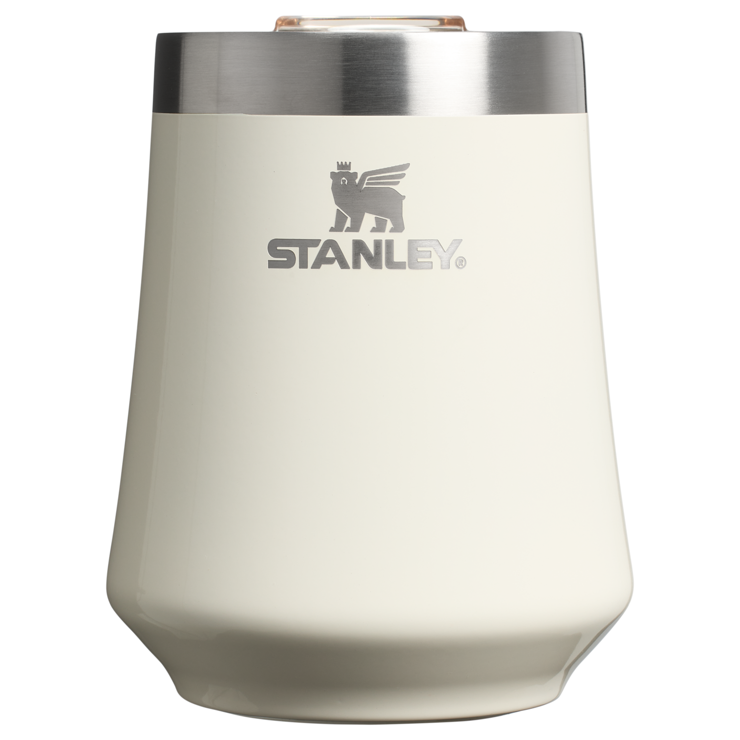 Flavor-Preserving The Reserve Wine Tumbler D125V - Elegant Stemless Vacuum Insulated Wine Tumbler - Cream Gloss
