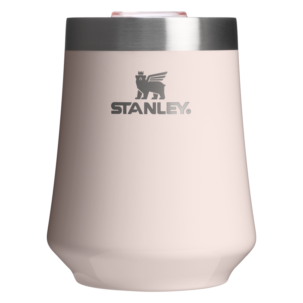 Flavor-Preserving The Reserve Wine Tumbler | Stanley Create D302P - Elegant Stemless Vacuum Insulated Wine Tumbler - Rose Quartz Gloss