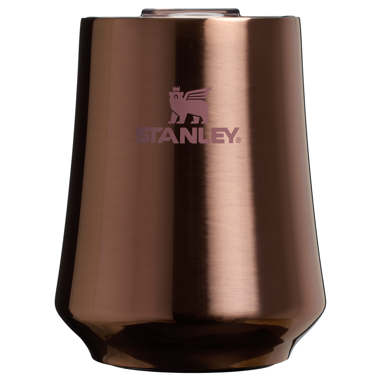 Flavor-Preserving The Reserve Wine Tumbler D125V - Elegant Stemless Vacuum Insulated Wine Tumbler - Polished Rose Gold