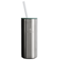 Premium All-Weather The Everyday Slim Can Cooler Cup D255E - Compact All-Weather Soft-Sided Cooler Backpack - Stainless Steel Shale