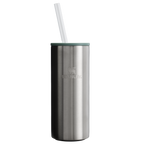 Premium All-Weather The Everyday Slim Can Cooler Cup D255E - Compact All-Weather Soft-Sided Cooler Backpack - Stainless Steel Shale