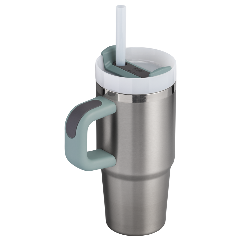 Car-Cup Friendly The Quencher H2.O Flowstate Tumbler | Stanley Create D291F - FlowState 3-Position Lid Insulated Travel Mug Detail