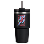 Double-Wall Vacuum The Quencher H2.0 Flowstate Tumbler D341T - 40oz Large Capacity Car-Cup Friendly Quencher - Tournament Black
