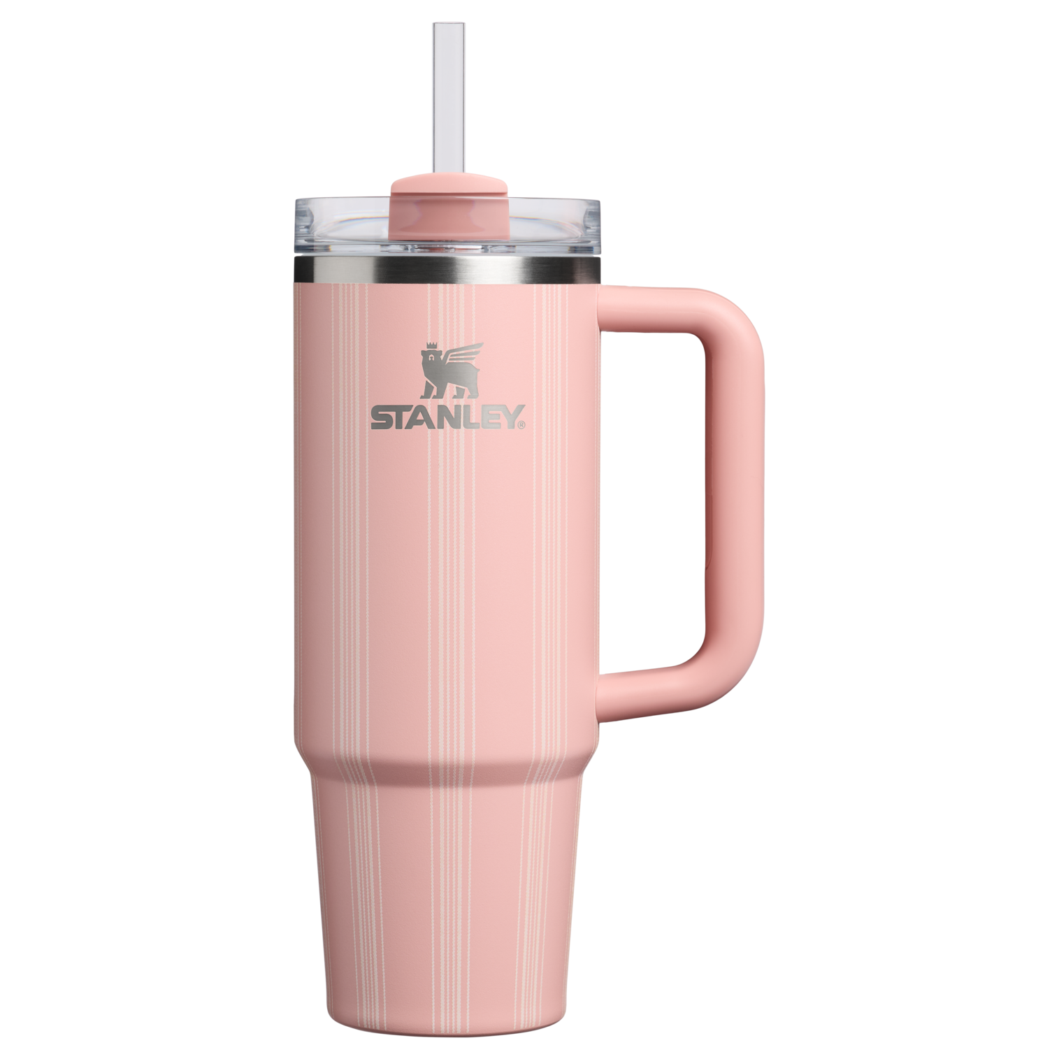 Car-Cup Friendly The Quencher H2.0 Flowstate Tumbler D343V - Double-Wall Vacuum Insulated Travel Tumbler with Straw - Peach Rose Picnic Stripe