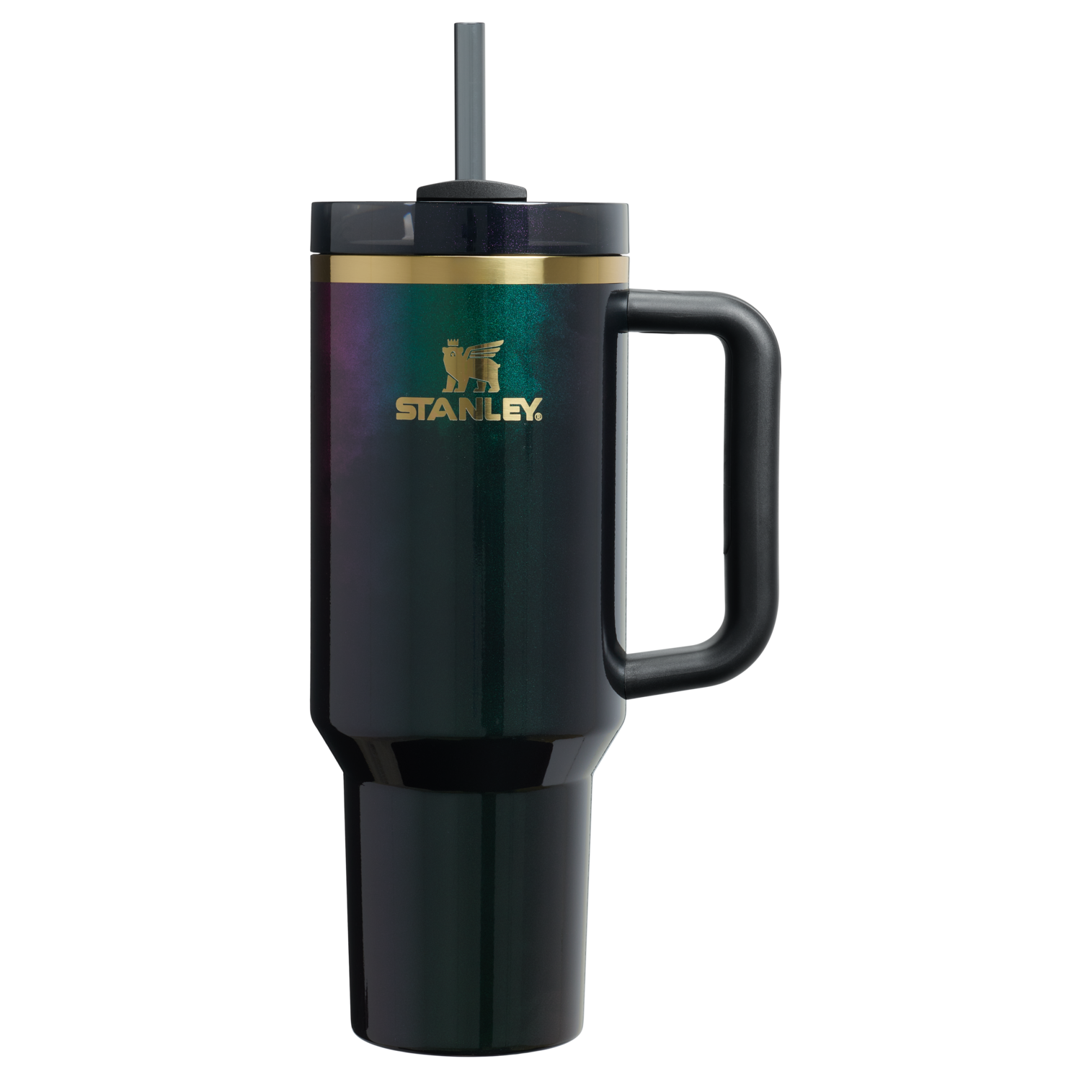 Splash-Resistant FlowState The Wicked for Good Quencher H2.0 Flowstate Tumbler D245R - FlowState 3-Position Lid Insulated Travel Mug - Elphaba For Good