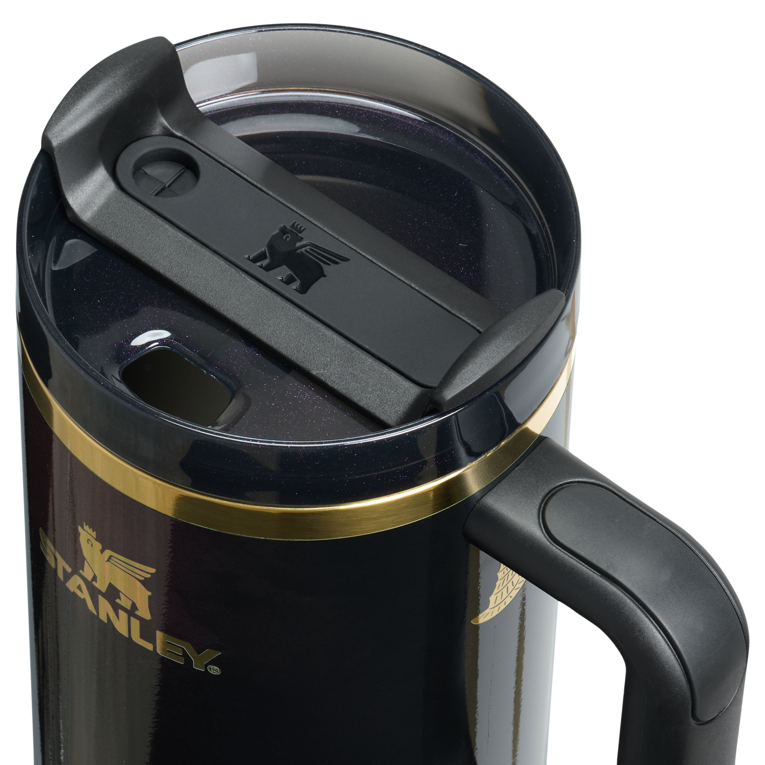Splash-Resistant FlowState The Wicked for Good Quencher H2.0 Flowstate Tumbler D245R - FlowState 3-Position Lid Insulated Travel Mug Detail