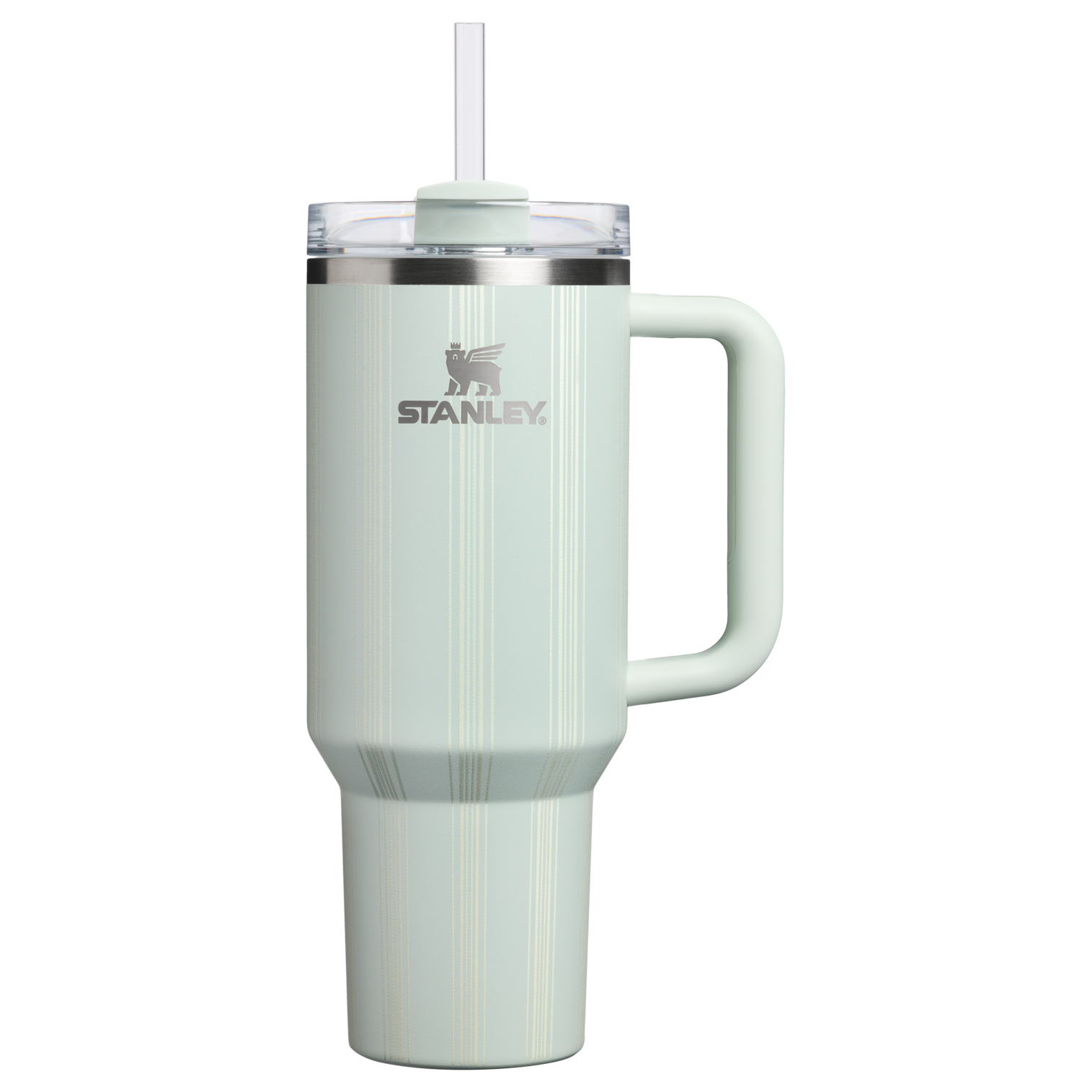Large Capacity The Quencher H2.0 Flowstate Tumbler D342C - Double-Wall Vacuum Insulated Travel Tumbler with Straw - Mist Picnic Stripe