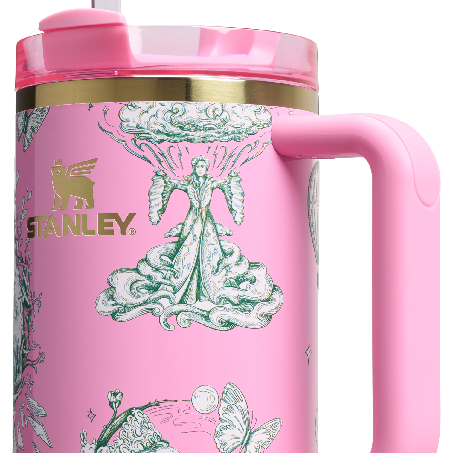 Splash-Resistant FlowState The Wicked for Good Quencher H2.0 Flowstate Tumbler D245R - FlowState 3-Position Lid Insulated Travel Mug Detail