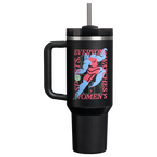 Splash-Resistant FlowState The Quencher H2.0 Flowstate Tumbler D340Y - Premium Stainless Steel Straw Cup for All-Day Hydration - Tournament Black