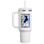Splash-Resistant FlowState The Quencher H2.0 Flowstate Tumbler D340Y - Premium Stainless Steel Straw Cup for All-Day Hydration - Tournament White