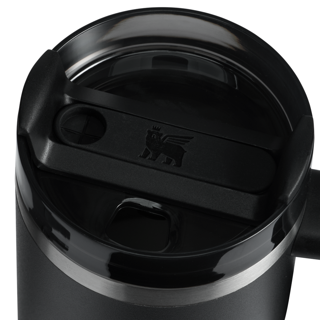 Insulated Travel The Quencher H2.O Flowstate Tumbler with Handle | Stanley Create D309N - 40oz Large Capacity Car-Cup Friendly Quencher Detail