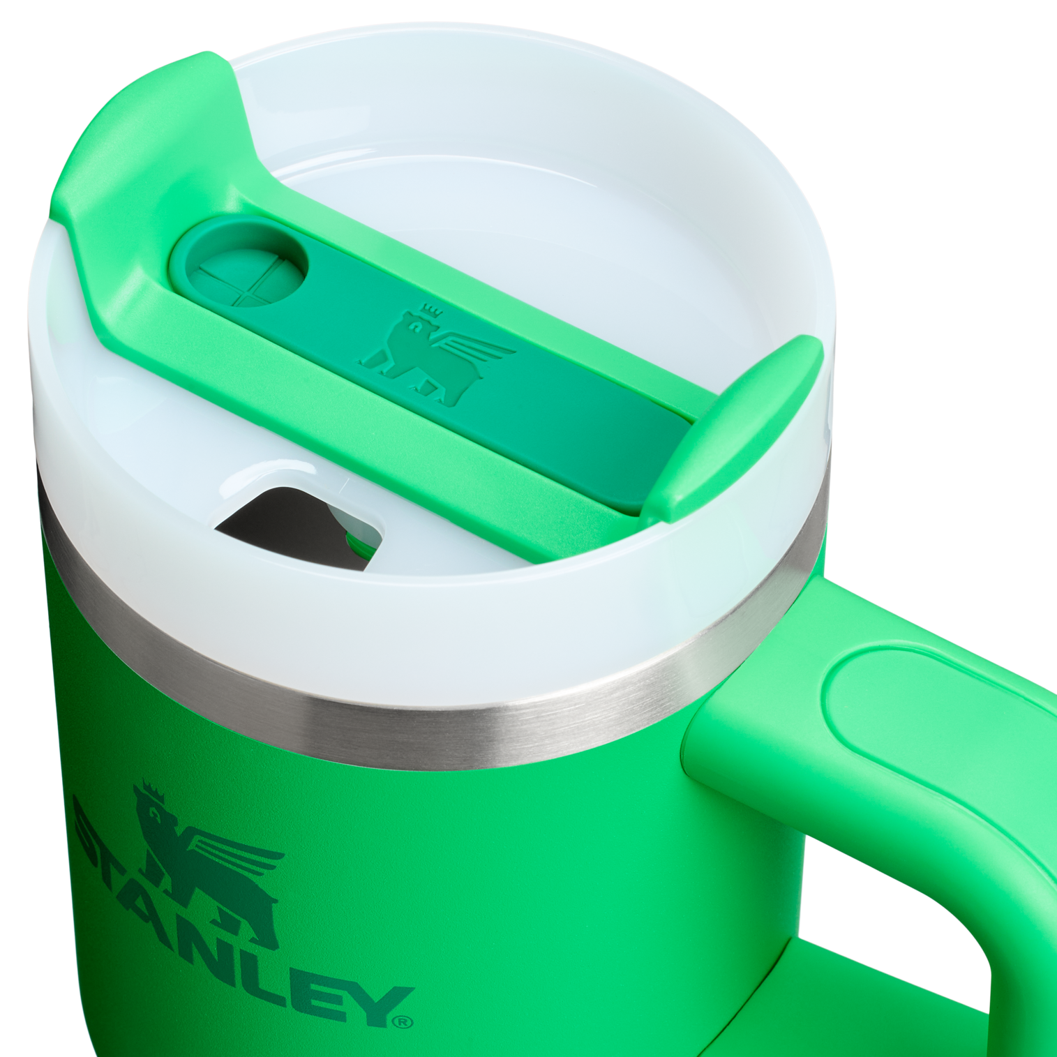 Car-Cup Friendly The Quencher H2.O Flowstate Tumbler | Stanley Create D291F - FlowState 3-Position Lid Insulated Travel Mug Detail
