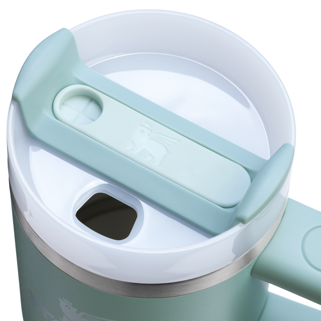Car-Cup Friendly The Quencher H2.O Flowstate Tumbler | Stanley Create D291F - FlowState 3-Position Lid Insulated Travel Mug Detail