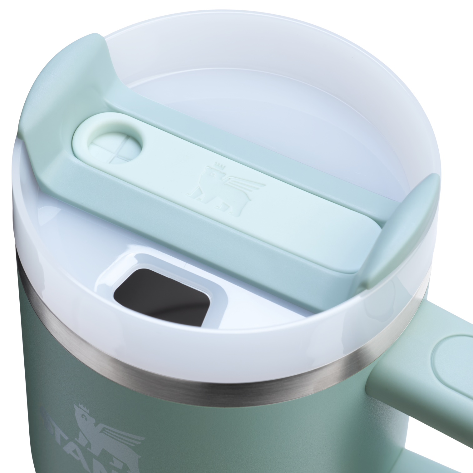 Splash-Resistant FlowState The Quencher H2.0 Flowstate Tumbler D030T - FlowState 3-Position Lid Insulated Travel Mug Detail