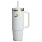 Double-Wall Vacuum The Quencher H2.0 Flowstate Tumbler D051L - 40oz Large Capacity Car-Cup Friendly Quencher - Cream Moon