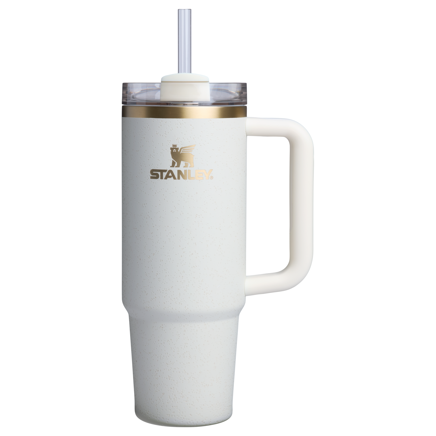 Double-Wall Vacuum The Quencher H2.0 Flowstate Tumbler D051L - 40oz Large Capacity Car-Cup Friendly Quencher - Cream Moon