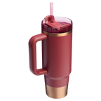 Splash-Resistant FlowState The Quencher H2.0 Flowstate Tumbler | Stanley Create D331C - 40oz Large Capacity Car-Cup Friendly Quencher Detail