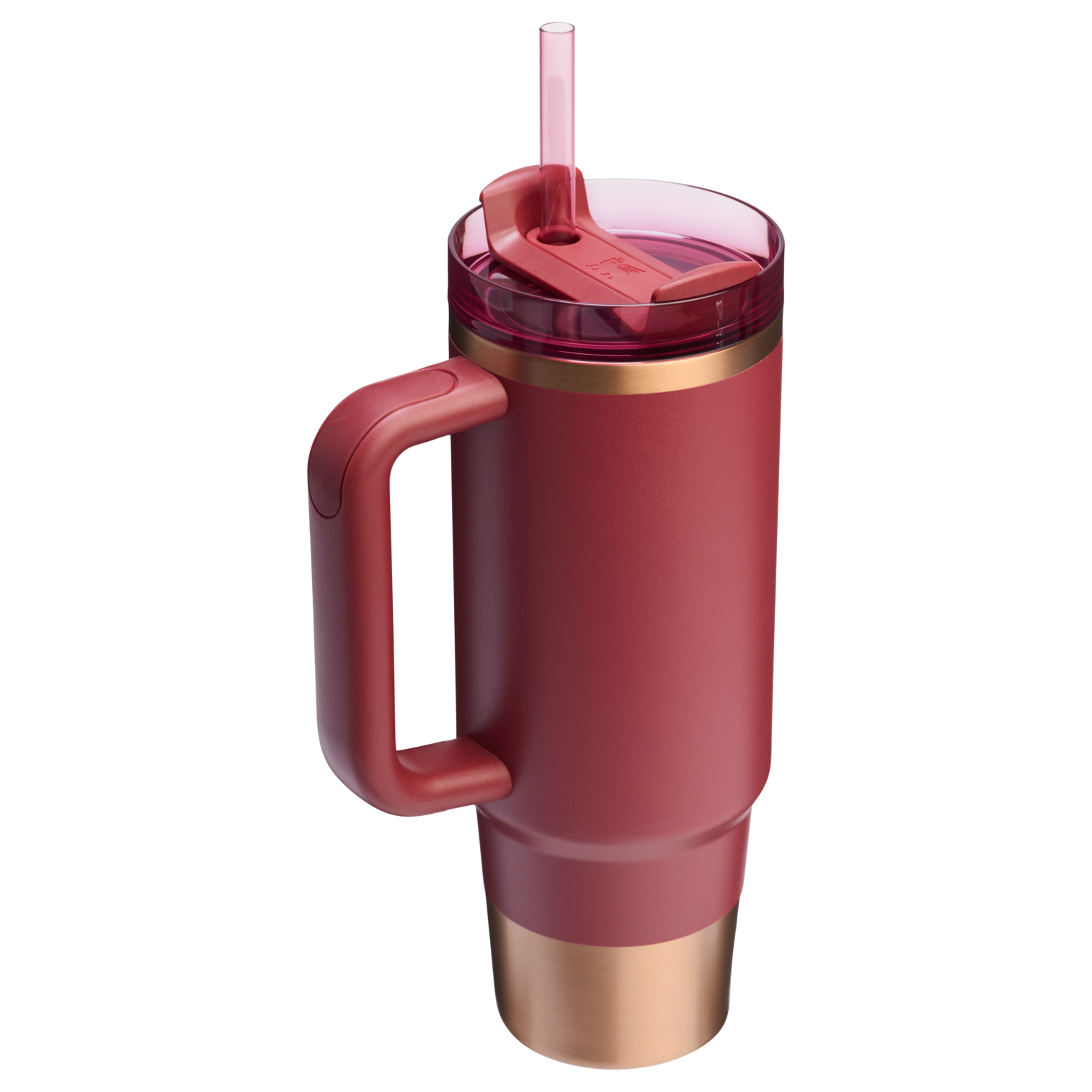 Splash-Resistant FlowState The Quencher H2.0 Flowstate Tumbler | Stanley Create D331C - 40oz Large Capacity Car-Cup Friendly Quencher Detail