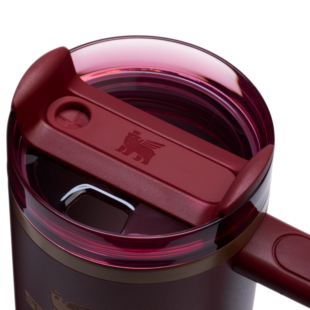 Splash-Resistant FlowState The Quencher H2.0 Flowstate Tumbler | Stanley Create D331C - 40oz Large Capacity Car-Cup Friendly Quencher Detail