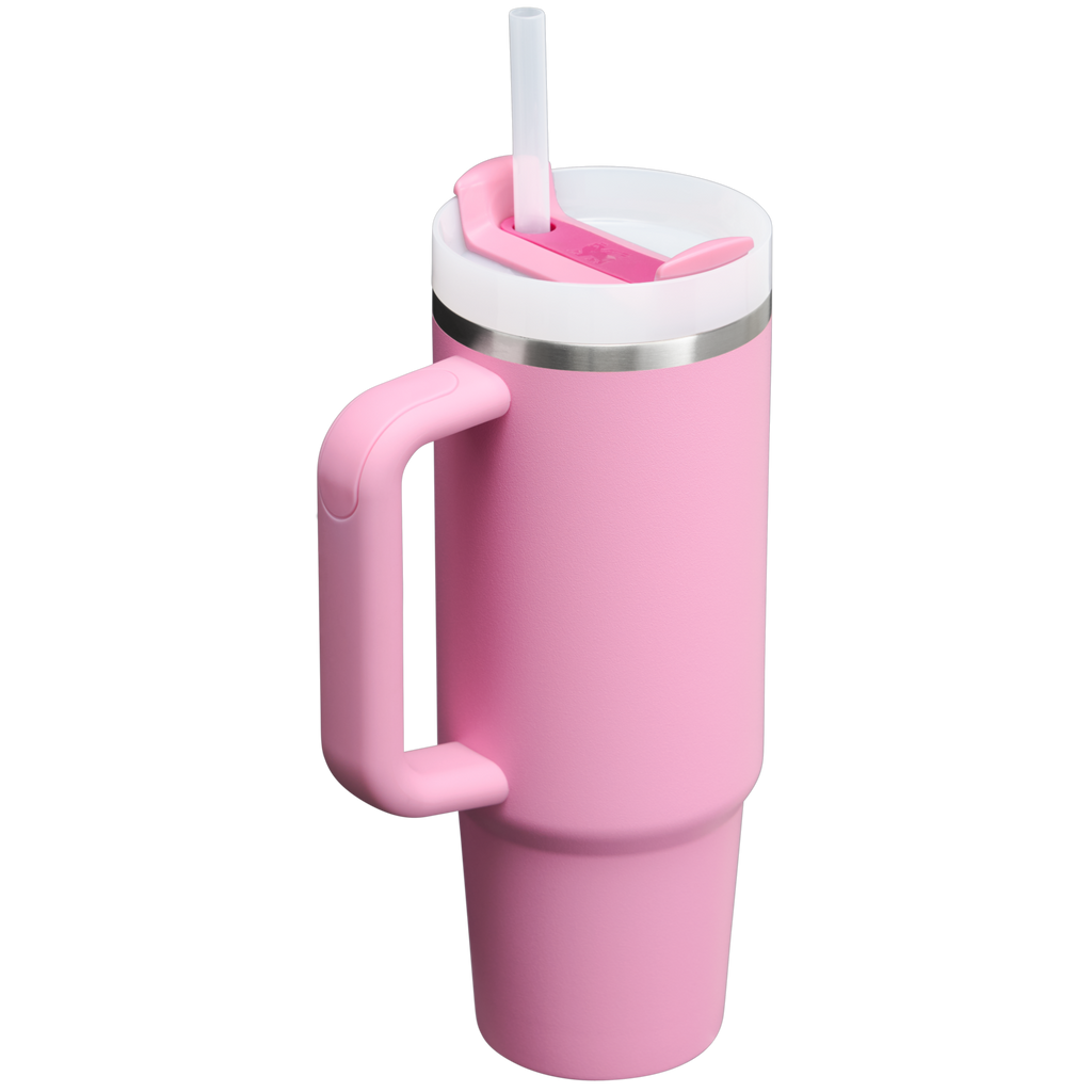Splash-Resistant FlowState The Quencher H2.0 Flowstate Tumbler | Stanley Create D331C - 40oz Large Capacity Car-Cup Friendly Quencher Detail