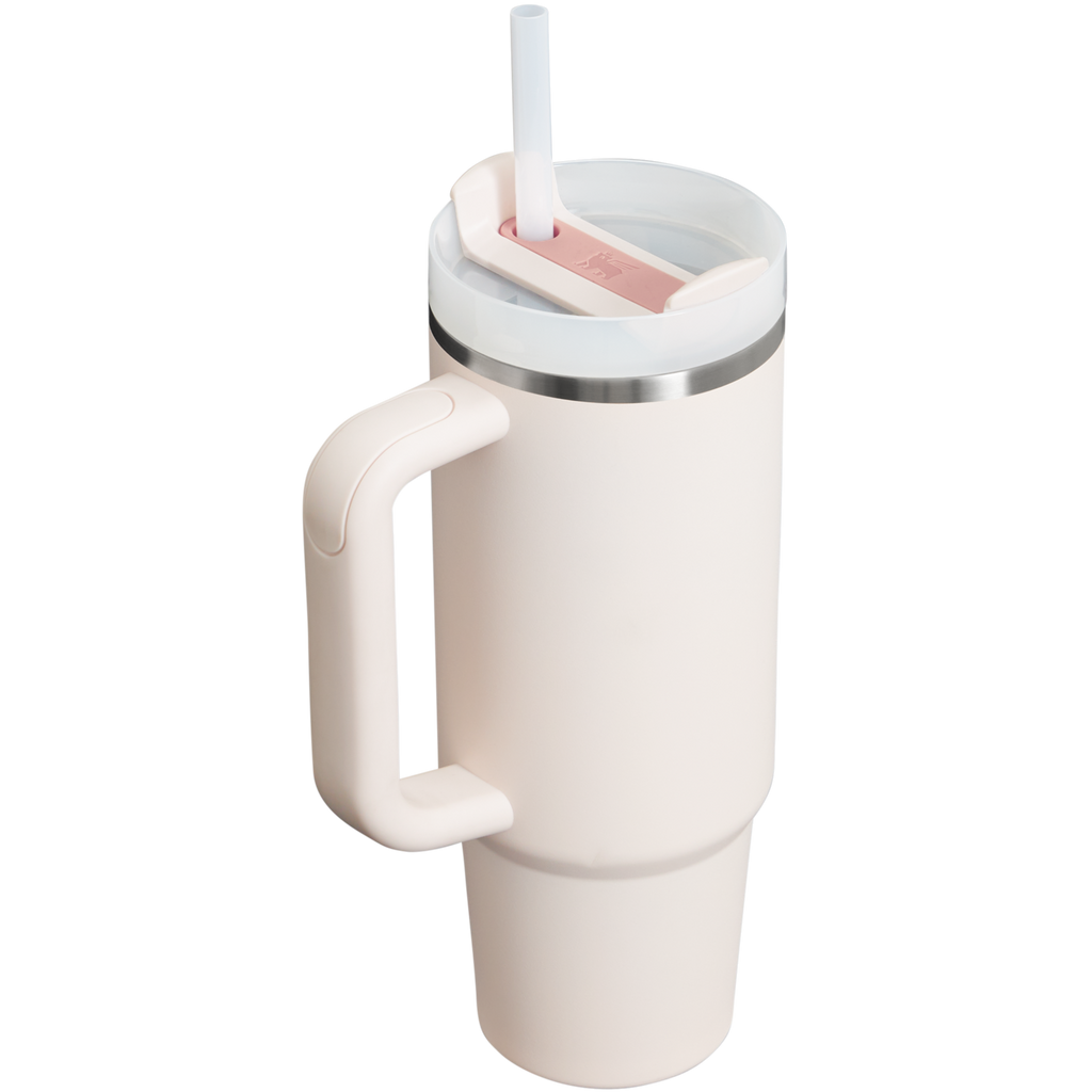 Splash-Resistant FlowState The Quencher H2.0 Flowstate Tumbler | Stanley Create D331C - 40oz Large Capacity Car-Cup Friendly Quencher Detail