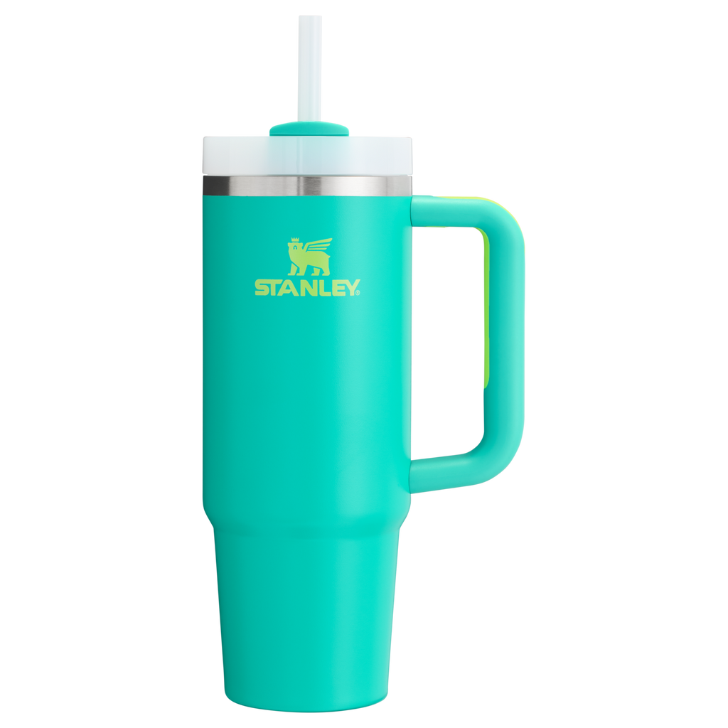 Splash-Resistant FlowState The Quencher H2.0 Flowstate Tumbler | Stanley Create D331C - 40oz Large Capacity Car-Cup Friendly Quencher Detail