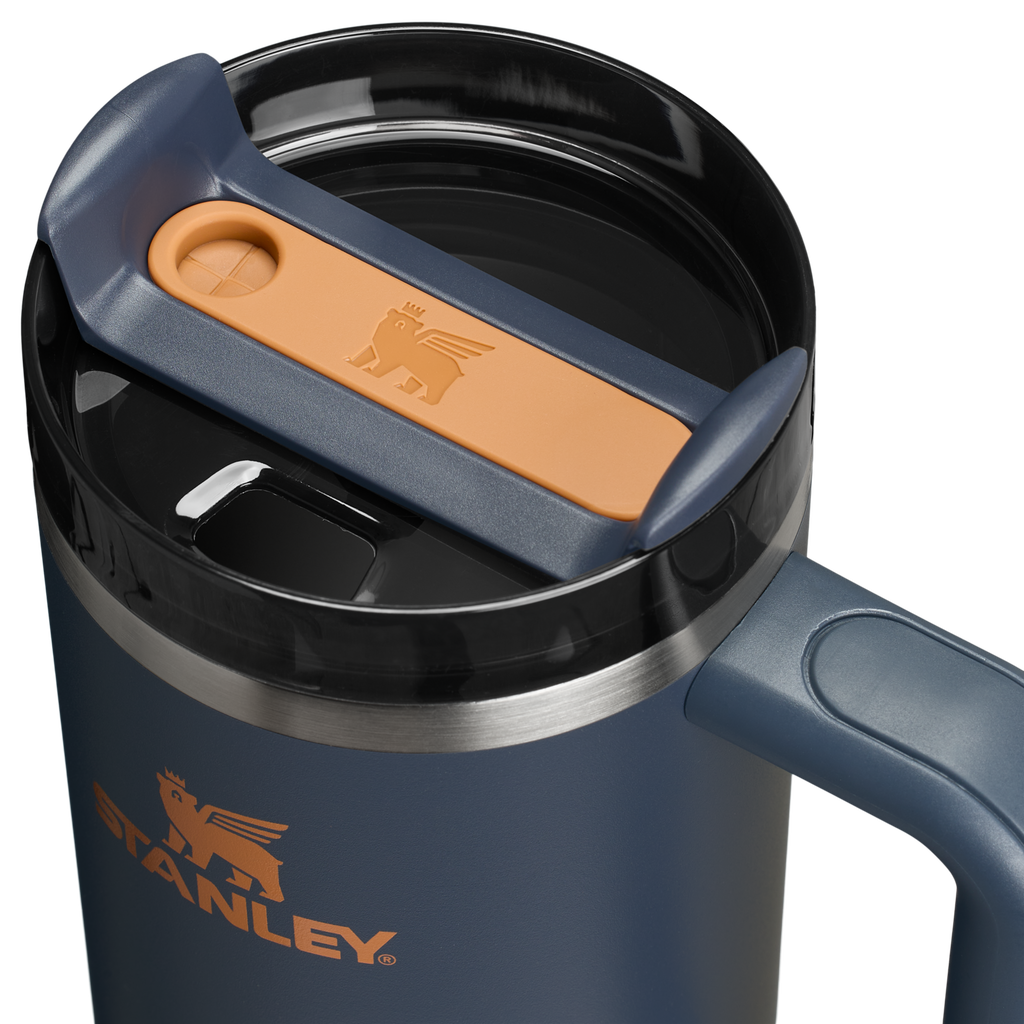 Splash-Resistant FlowState The Quencher H2.0 Flowstate Tumbler | Stanley Create D331C - 40oz Large Capacity Car-Cup Friendly Quencher Detail