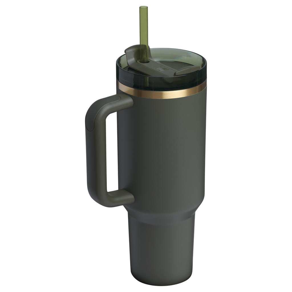 Insulated Travel The Quencher H2.0 Flowstate Tumbler D050X - 40oz Large Capacity Car-Cup Friendly Quencher Detail