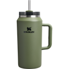 Splash-Resistant FlowState The Quencher H2.0 Flowstate Tumbler D365U - Double-Wall Vacuum Insulated Travel Tumbler with Straw - Dried Pine