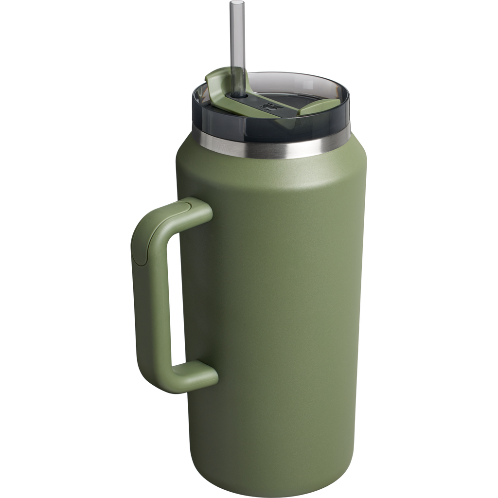 Splash-Resistant FlowState The Quencher H2.0 Flowstate Tumbler D365U - Double-Wall Vacuum Insulated Travel Tumbler with Straw Detail