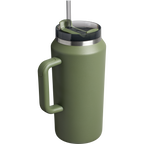 Splash-Resistant FlowState The Quencher H2.0 Flowstate Tumbler D365U - Double-Wall Vacuum Insulated Travel Tumbler with Straw Detail