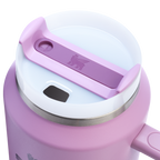 Splash-Resistant FlowState The Quencher H2.0 Flowstate Tumbler D365U - Double-Wall Vacuum Insulated Travel Tumbler with Straw Detail