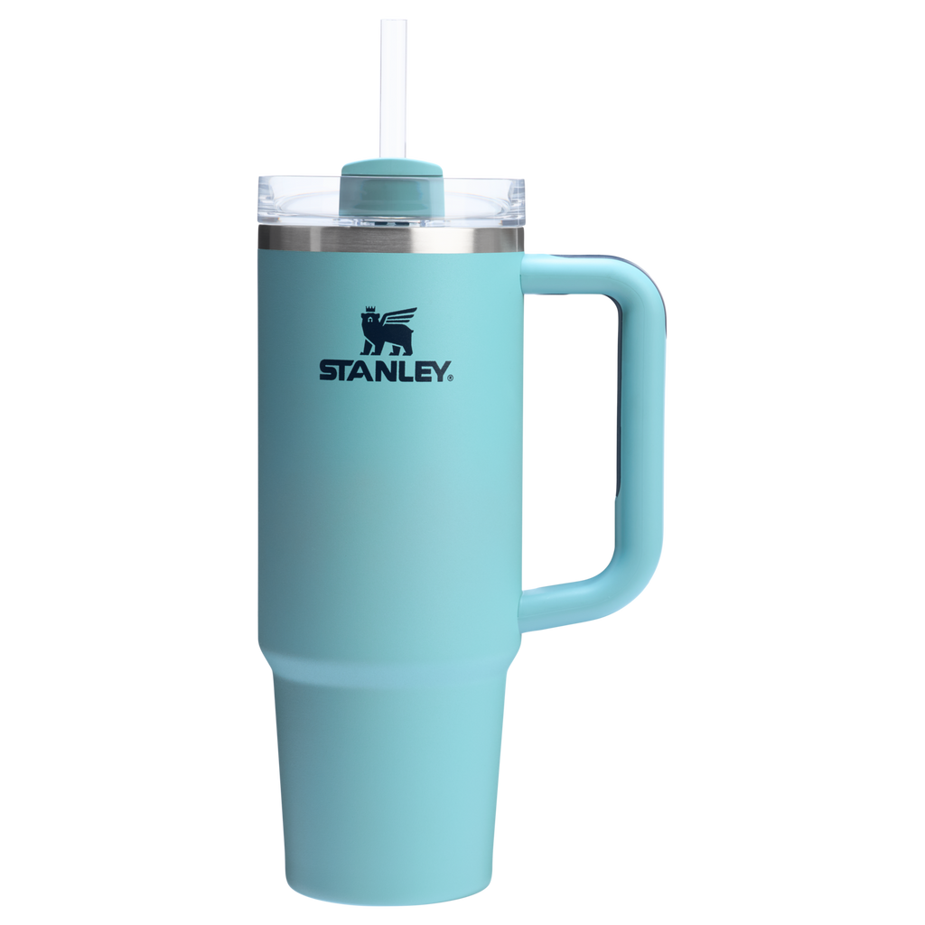 Splash-Resistant FlowState The Quencher H2.0 Flowstate Tumbler | Stanley Create D331C - 40oz Large Capacity Car-Cup Friendly Quencher Detail